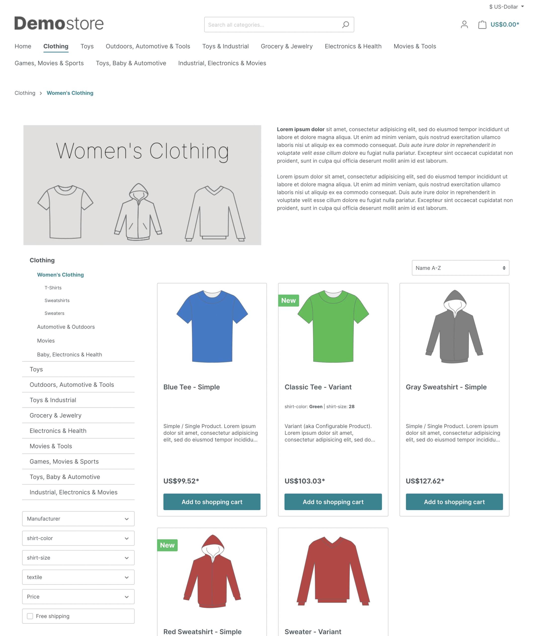 Category Page