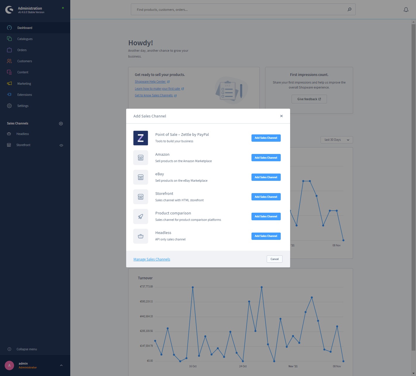 Shopware 6 Sales Channels